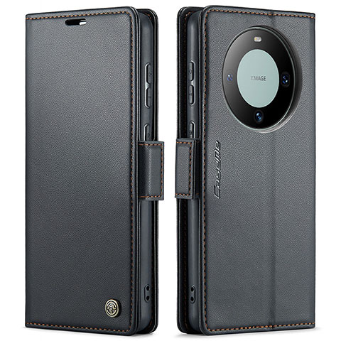 Custodia Portafoglio In Pelle Cover con Supporto C03S per Huawei Mate 60 Pro+ Plus Nero