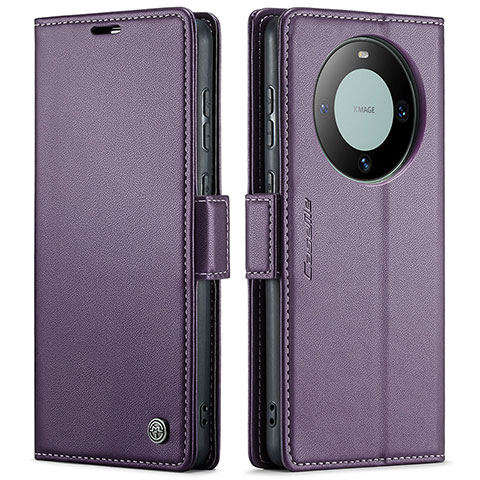 Custodia Portafoglio In Pelle Cover con Supporto C03S per Huawei Mate 60 Pro+ Plus Viola