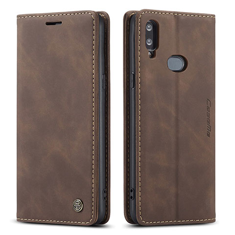 Custodia Portafoglio In Pelle Cover con Supporto C03S per Samsung Galaxy M01s Marrone