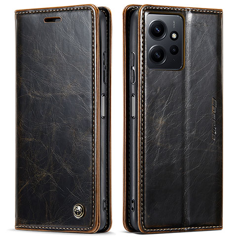 Custodia Portafoglio In Pelle Cover con Supporto C03S per Xiaomi Redmi Note 12 4G Marrone