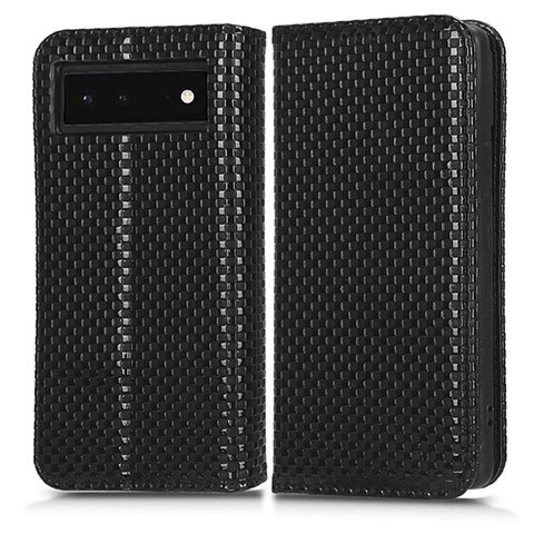 Custodia Portafoglio In Pelle Cover con Supporto C03X per Google Pixel 6 5G Nero