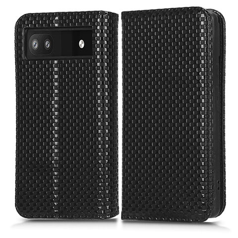 Custodia Portafoglio In Pelle Cover con Supporto C03X per Google Pixel 6a 5G Nero