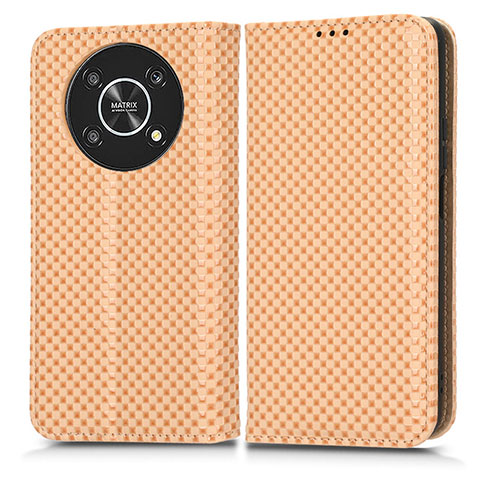 Custodia Portafoglio In Pelle Cover con Supporto C03X per Huawei Honor Magic4 Lite 5G Oro