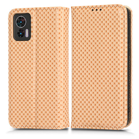 Custodia Portafoglio In Pelle Cover con Supporto C03X per Motorola Moto Edge 30 Lite 5G Oro