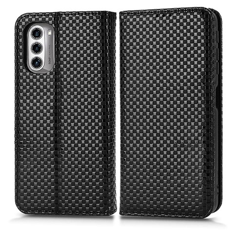 Custodia Portafoglio In Pelle Cover con Supporto C03X per Motorola Moto G52j 5G Nero