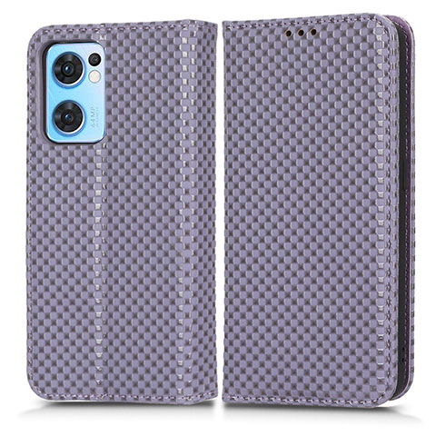 Custodia Portafoglio In Pelle Cover con Supporto C03X per OnePlus Nord CE 2 5G Viola