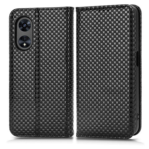 Custodia Portafoglio In Pelle Cover con Supporto C03X per Oppo A1 Pro 5G Nero