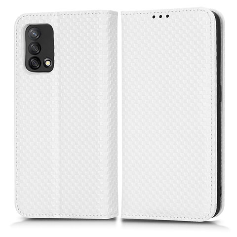 Custodia Portafoglio In Pelle Cover con Supporto C03X per Oppo F19s Bianco