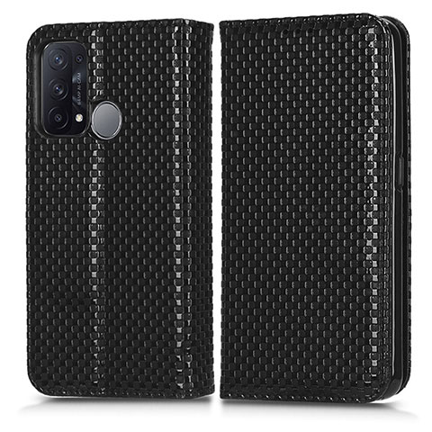 Custodia Portafoglio In Pelle Cover con Supporto C03X per Oppo Reno5 A Nero