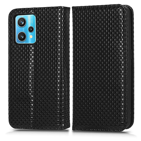 Custodia Portafoglio In Pelle Cover con Supporto C03X per Realme 9 4G Nero