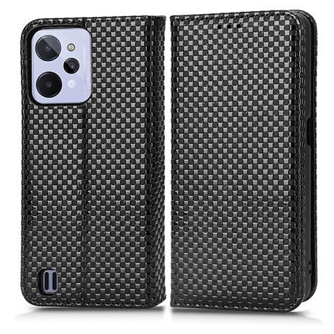 Custodia Portafoglio In Pelle Cover con Supporto C03X per Realme C31 Nero