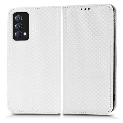 Custodia Portafoglio In Pelle Cover con Supporto C03X per Realme GT Master 5G Bianco