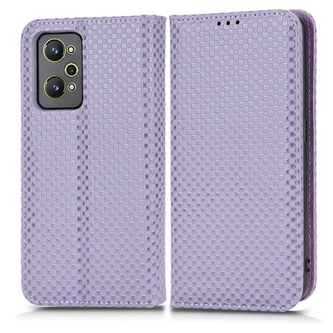 Custodia Portafoglio In Pelle Cover con Supporto C03X per Realme GT Neo2 5G Viola