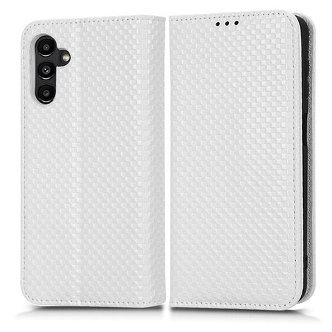 Custodia Portafoglio In Pelle Cover con Supporto C03X per Samsung Galaxy A04s Bianco