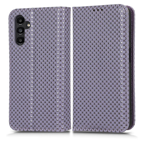 Custodia Portafoglio In Pelle Cover con Supporto C03X per Samsung Galaxy A04s Viola