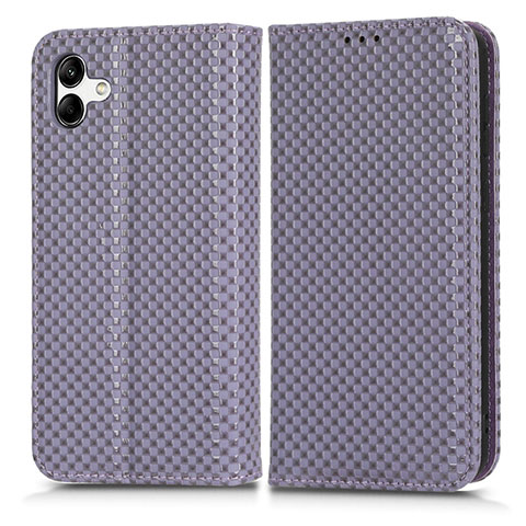 Custodia Portafoglio In Pelle Cover con Supporto C03X per Samsung Galaxy A05 Viola