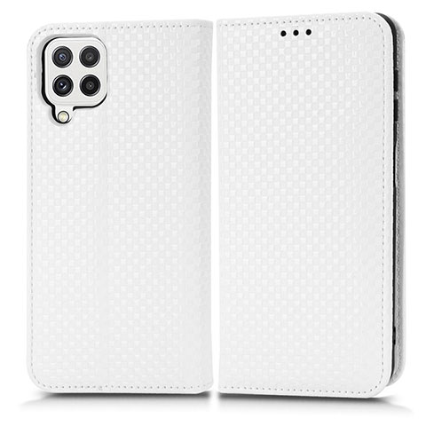 Custodia Portafoglio In Pelle Cover con Supporto C03X per Samsung Galaxy A22 4G Bianco