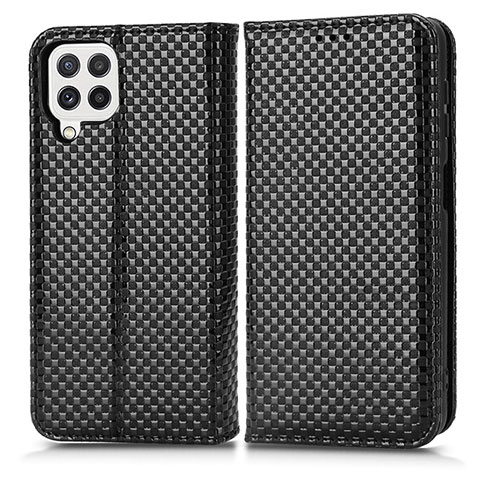 Custodia Portafoglio In Pelle Cover con Supporto C03X per Samsung Galaxy A22 4G Nero