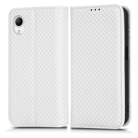 Custodia Portafoglio In Pelle Cover con Supporto C03X per Samsung Galaxy A23s Bianco