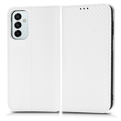 Custodia Portafoglio In Pelle Cover con Supporto C03X per Samsung Galaxy F23 5G Bianco