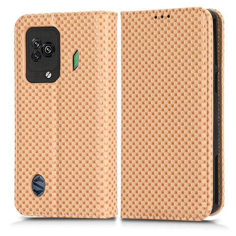 Custodia Portafoglio In Pelle Cover con Supporto C03X per Xiaomi Black Shark 5 5G Oro