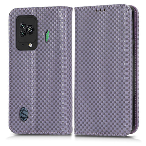 Custodia Portafoglio In Pelle Cover con Supporto C03X per Xiaomi Black Shark 5 5G Viola