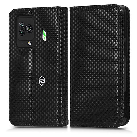 Custodia Portafoglio In Pelle Cover con Supporto C03X per Xiaomi Black Shark 5 Pro 5G Nero