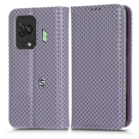 Custodia Portafoglio In Pelle Cover con Supporto C03X per Xiaomi Black Shark 5 Pro 5G Viola