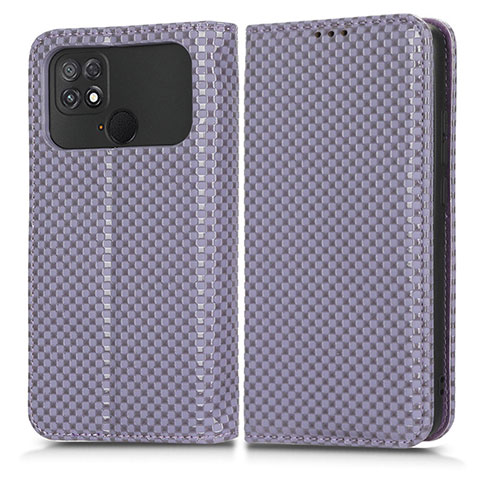 Custodia Portafoglio In Pelle Cover con Supporto C03X per Xiaomi Poco C40 Viola