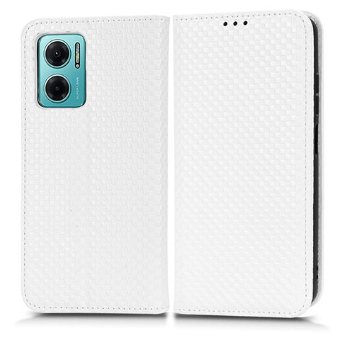 Custodia Portafoglio In Pelle Cover con Supporto C03X per Xiaomi Redmi 10 5G Bianco