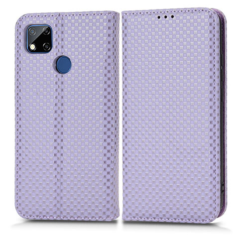 Custodia Portafoglio In Pelle Cover con Supporto C03X per Xiaomi Redmi 9 Activ Viola