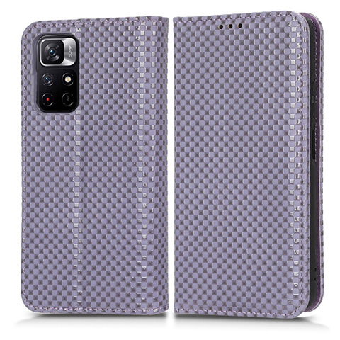 Custodia Portafoglio In Pelle Cover con Supporto C03X per Xiaomi Redmi Note 11T 5G Viola