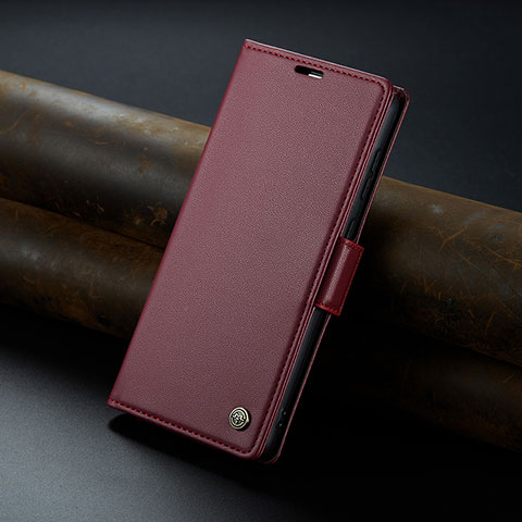 Custodia Portafoglio In Pelle Cover con Supporto C04S per Xiaomi Mi 13T 5G Rosso