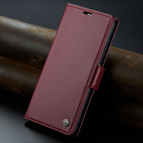 Custodia Portafoglio In Pelle Cover con Supporto C04S per Xiaomi Redmi Note 13 5G Rosso