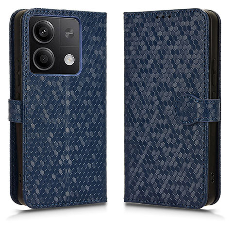 Custodia Portafoglio In Pelle Cover con Supporto C04X per Xiaomi Redmi Note 13 5G Blu