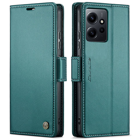 Custodia Portafoglio In Pelle Cover con Supporto C05S per Xiaomi Redmi Note 12 4G Verde