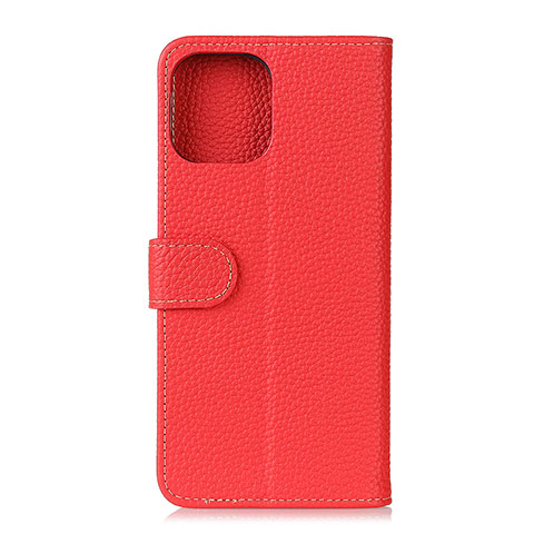 Custodia Portafoglio In Pelle Cover con Supporto C06 per Xiaomi Mi 11 Lite 4G Rosso