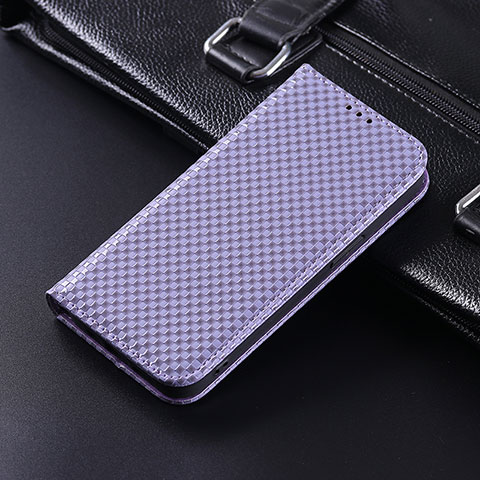 Custodia Portafoglio In Pelle Cover con Supporto C06X per Google Pixel 6 5G Viola