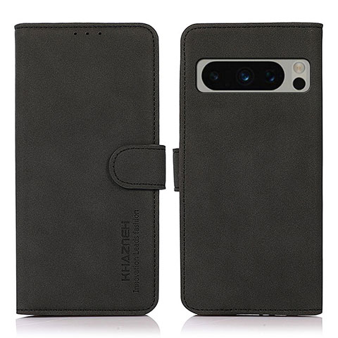 Custodia Portafoglio In Pelle Cover con Supporto D01Y per Google Pixel 8 Pro 5G Nero