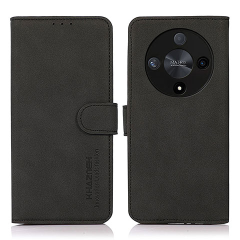 Custodia Portafoglio In Pelle Cover con Supporto D01Y per Huawei Honor Magic6 Lite 5G Nero