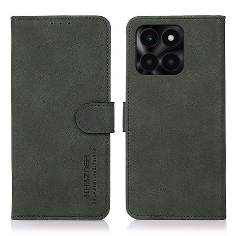 Custodia Portafoglio In Pelle Cover con Supporto D01Y per Huawei Honor X8b Verde