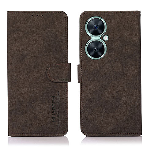 Custodia Portafoglio In Pelle Cover con Supporto D01Y per Huawei Nova 11i Marrone