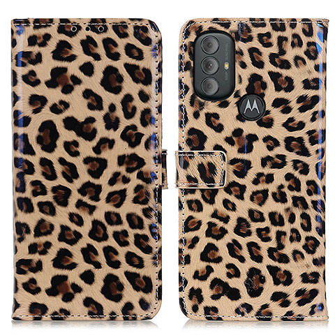 Custodia Portafoglio In Pelle Cover con Supporto D01Y per Motorola Moto G Play Gen 2 Marrone