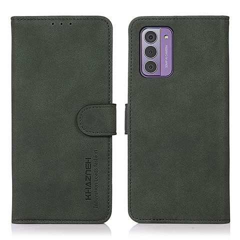 Custodia Portafoglio In Pelle Cover con Supporto D01Y per Nokia G310 5G Verde