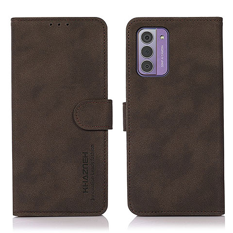 Custodia Portafoglio In Pelle Cover con Supporto D01Y per Nokia G42 5G Marrone