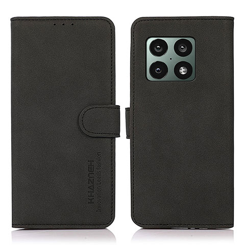 Custodia Portafoglio In Pelle Cover con Supporto D01Y per OnePlus 10 Pro 5G Nero