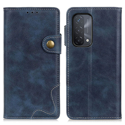 Custodia Portafoglio In Pelle Cover con Supporto D01Y per OnePlus Nord N200 5G Blu