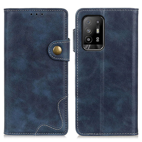 Custodia Portafoglio In Pelle Cover con Supporto D01Y per Oppo A94 5G Blu