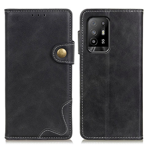 Custodia Portafoglio In Pelle Cover con Supporto D01Y per Oppo A94 5G Nero