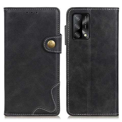 Custodia Portafoglio In Pelle Cover con Supporto D01Y per Oppo A95 4G Nero